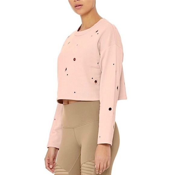 ❌SOLD❌ Alo Yoga Cadence Cropped Sweatshirt NWT - Picture 3 of 9